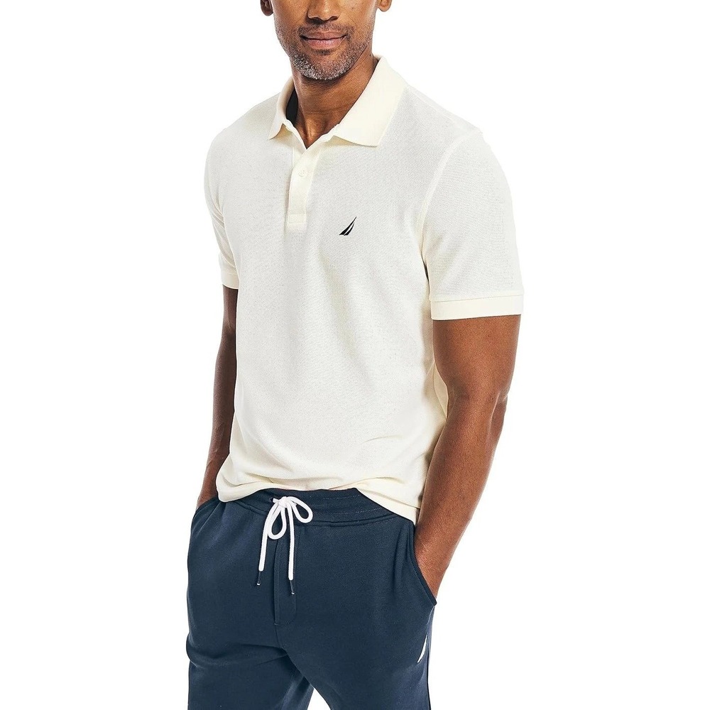 NWOT Nautica Performance Deck Polo Men's XXL Yellow Cotton Blend Classic Fit